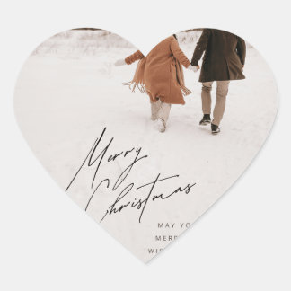 Weihnachtsaufkleber Herz-Aufkleber