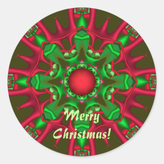 Weihnachtsaufkleber mit Text Runder Aufkleber