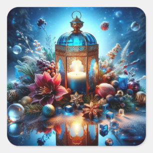 Weihnachtsaufkleber Quadratischer Aufkleber