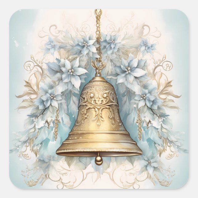 Weihnachtsaufkleber Quadratischer Aufkleber (Vorderseite)