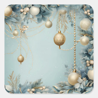 Weihnachtsaufkleber Quadratischer Aufkleber