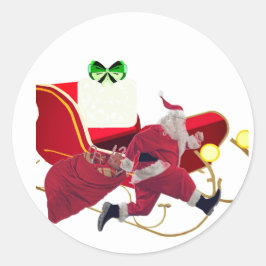 Weihnachtsaufkleber Runder Aufkleber