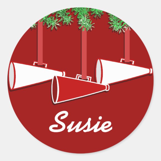 Weihnachtsaufkleber Runder Aufkleber (Vorderseite)