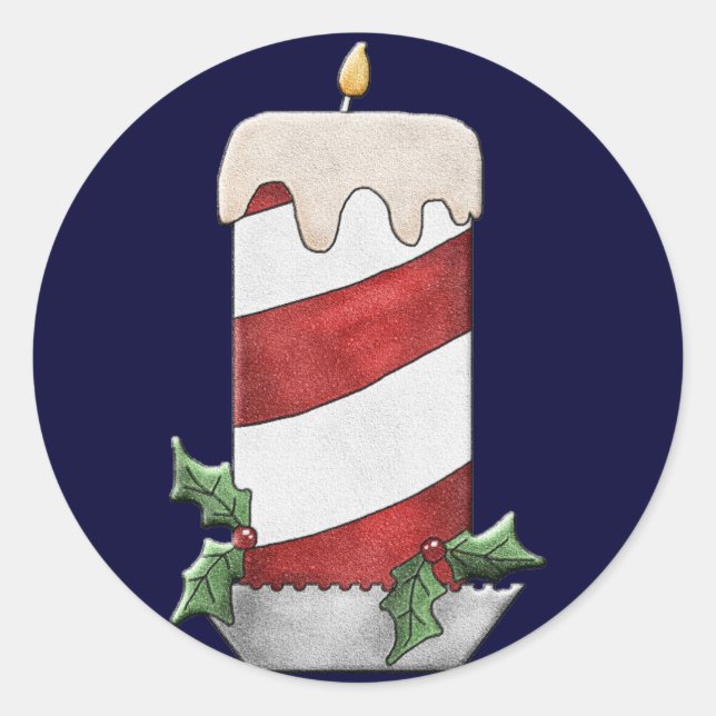 Weihnachtsaufkleber Runder Aufkleber (Vorderseite)