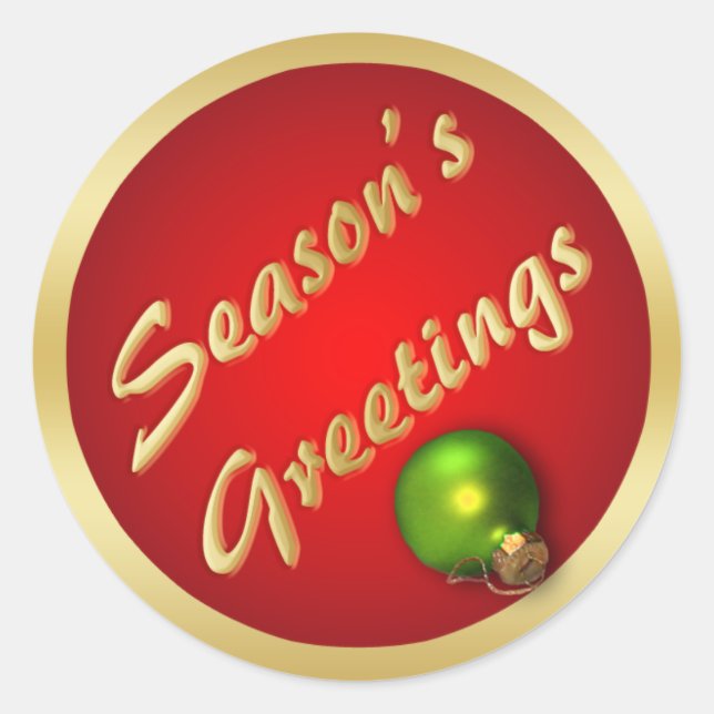 Weihnachtsaufkleber Runder Aufkleber (Vorderseite)