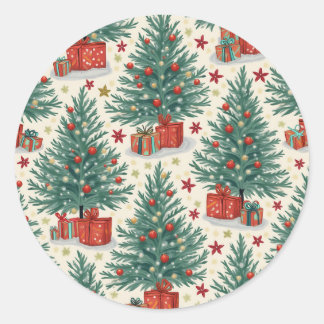 Weihnachtsaufkleber Runder Aufkleber