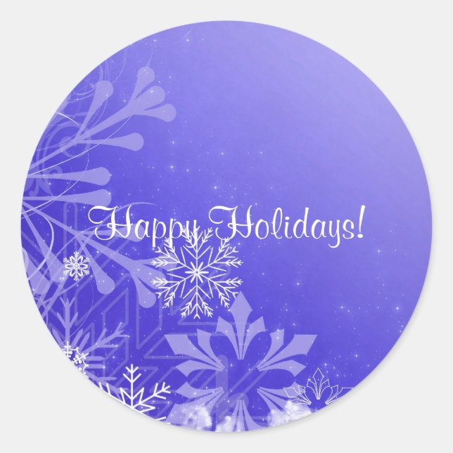 Weihnachtsaufkleber Runder Aufkleber (Vorderseite)