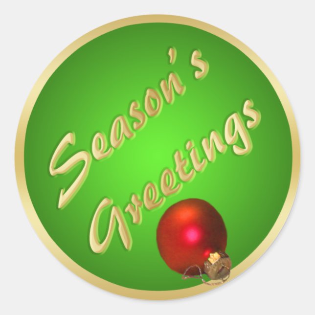 Weihnachtsaufkleber Runder Aufkleber (Vorderseite)