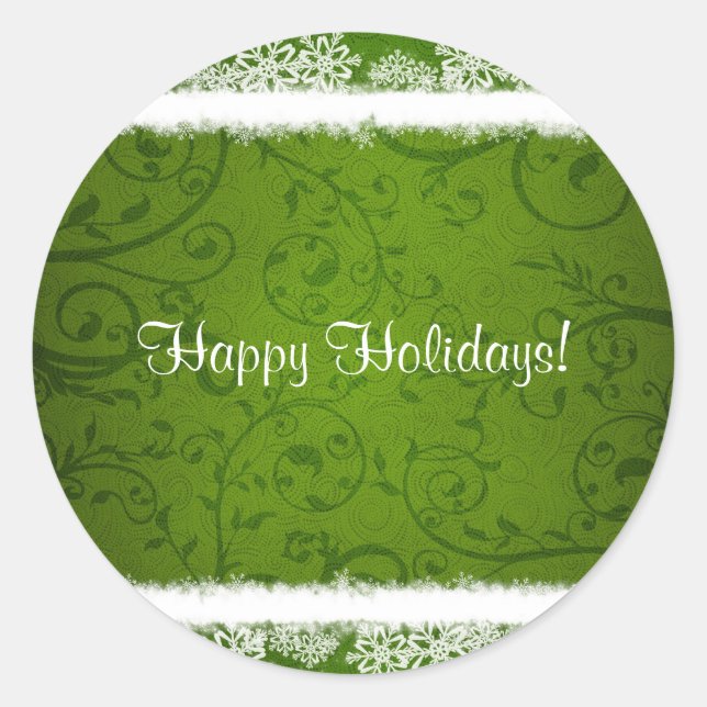 Weihnachtsaufkleber Runder Aufkleber (Vorderseite)