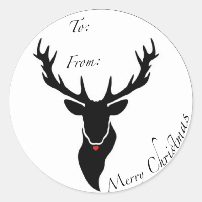 Weihnachtsaufkleber Runder Aufkleber (Vorderseite)