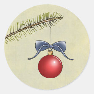 Weihnachtsaufkleber Runder Aufkleber