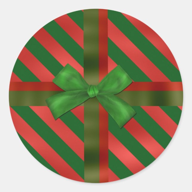 Weihnachtsaufkleber Runder Aufkleber (Vorderseite)