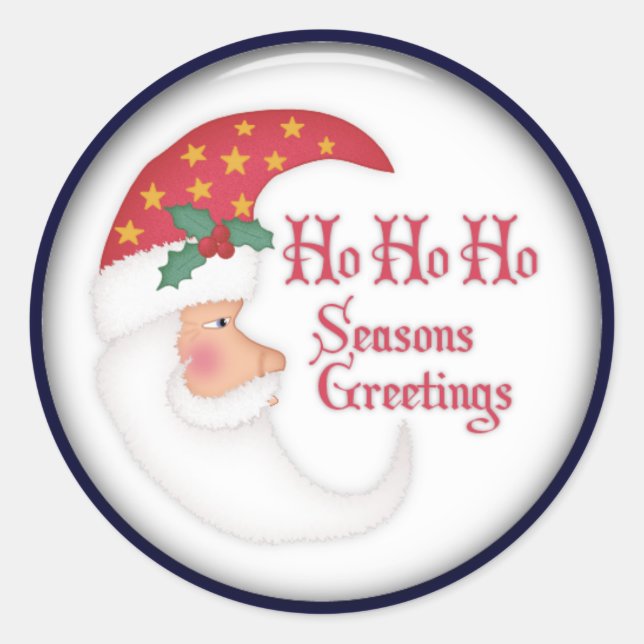 Weihnachtsaufkleber Runder Aufkleber (Vorderseite)