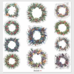 Weihnachtsaufkleber-Set   Gothic, Pagan, nordische Aufkleber