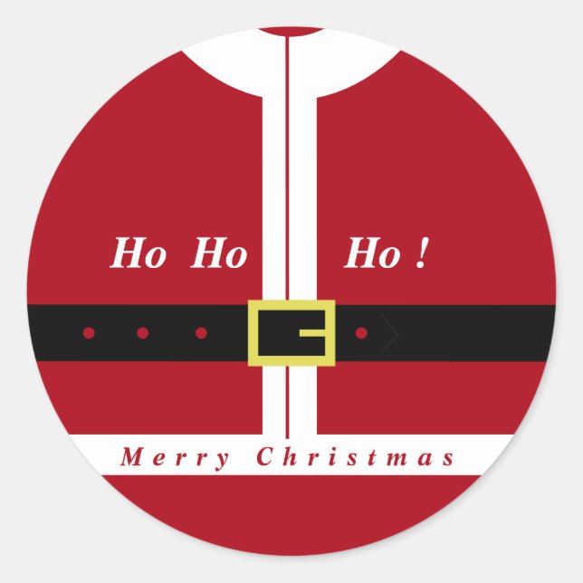 Weihnachtsaufkleber - Spaß Runder Aufkleber (Vorderseite)