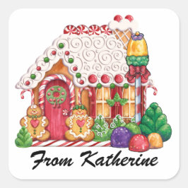 Weihnachtsaufkleber - SRF Quadratischer Aufkleber