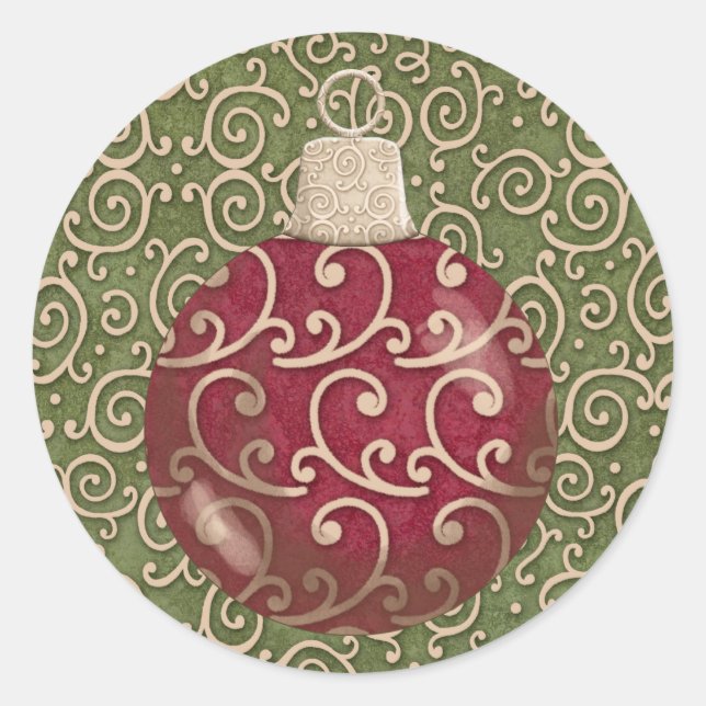 Weihnachtsaufkleber - SRF Runder Aufkleber (Vorderseite)