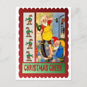 Weihnachtsaufräumung Feiertagspostkarte