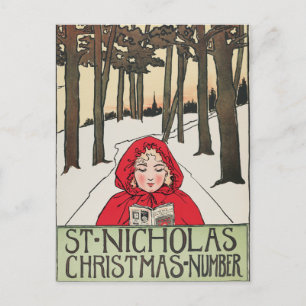 Weihnachtsausgabe von St. Nicholas (1896) Feiertagspostkarte