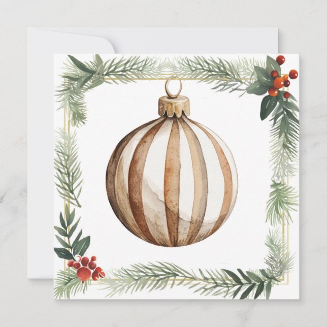 Weihnachtsausstellung Feiertagskarte (Vorderseite)