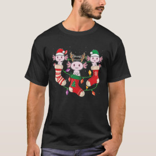 WeihnachtsAxolotl Xmas Strumpfs Tierfreude T-Shirt