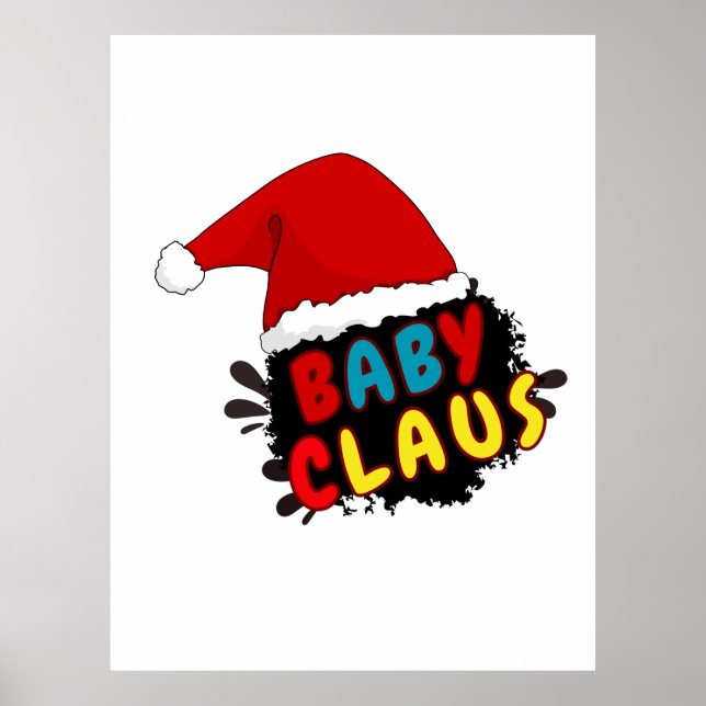 Weihnachtsbaby Claus Poster (Vorne)