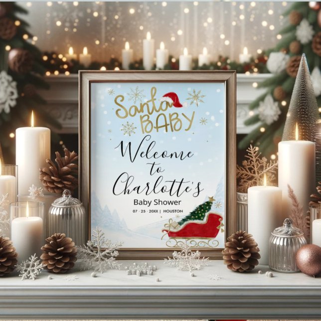 Weihnachtsbaby-Dusche Begrüßungszeichen Poster (Von Creator hochgeladen)