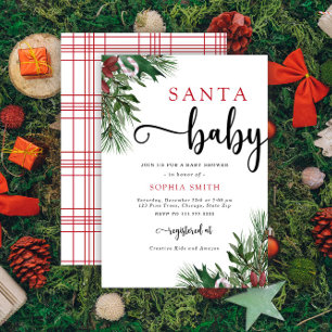 Weihnachtsbaby Dusche Einladung