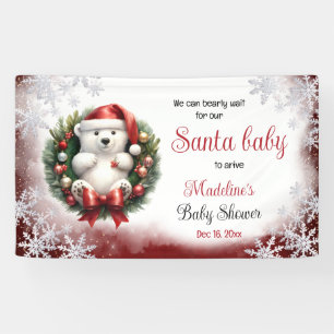 WeihnachtsBaby-Dusche Santa Baby Banner