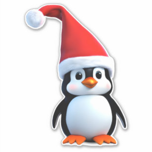 Weihnachtsbaby Penguin Aufkleber