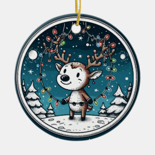 Weihnachtsbaby Rentier Ornament