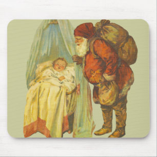Weihnachtsbaby Santa Claus Vintage Mousepad