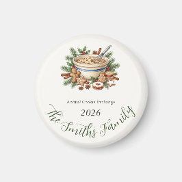 Weihnachtsback-Backwaren-Tauschparty-Geschenk Magnet