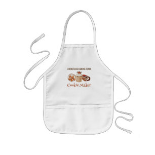 Weihnachtsback-Team-Keksmacher-T-Shirt Kinderschürze