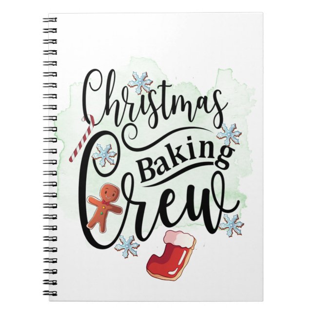 Weihnachtsbacken-Crew Notizblock (Vorderseite)