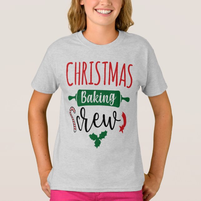 Weihnachtsbacken Crew Weihnachten Kleinkind Weihna T-Shirt (Vorderseite)