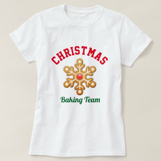 Weihnachtsbacken-Team T-Shirt (Design vorne)