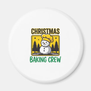 Weihnachtsbäckercrew Schneemann Holiday Design Magnet