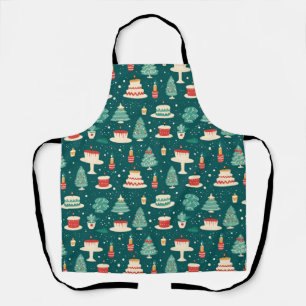Weihnachtsbäckerei-Muster Schürze