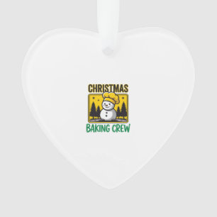 Weihnachtsbäckerei-Schneemann-Feiertagsdesign Ornament
