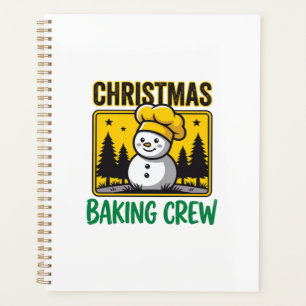 Weihnachtsbäckerei-Schneemann-Feiertagsdesign Planer