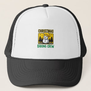 Weihnachtsbäckerei-Schneemann-Feiertagsdesign Truckerkappe