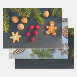 Weihnachtsbäckerei Set Geschenkpapier Set