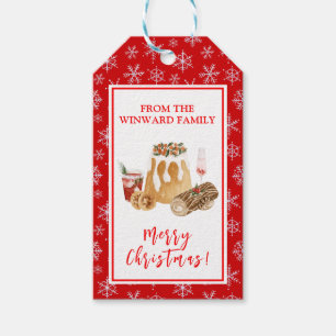 Weihnachtsbäckerei Weihnachtspudding Geschenkanhänger