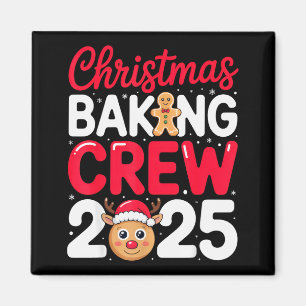 Weihnachtsbäckermannschaft 2025 Für Familienbäcker Magnet