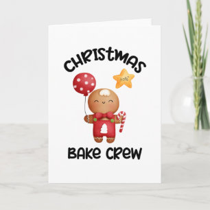 Weihnachtsbäckermannschaft, Cookie-Back-Crew-Karte Karte