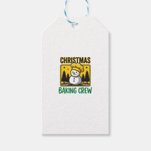 Weihnachtsbäckermannschaft Schneemann Holiday Desi Geschenkanhänger