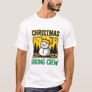 Weihnachtsbäckermannschaft Schneemann Holiday Desi T-Shirt