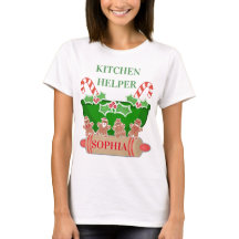 Weihnachtsbackhilfe Individuelle Name T - Shirt