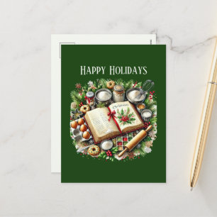 Weihnachtsbackliebhaber Feiertagspostkarte